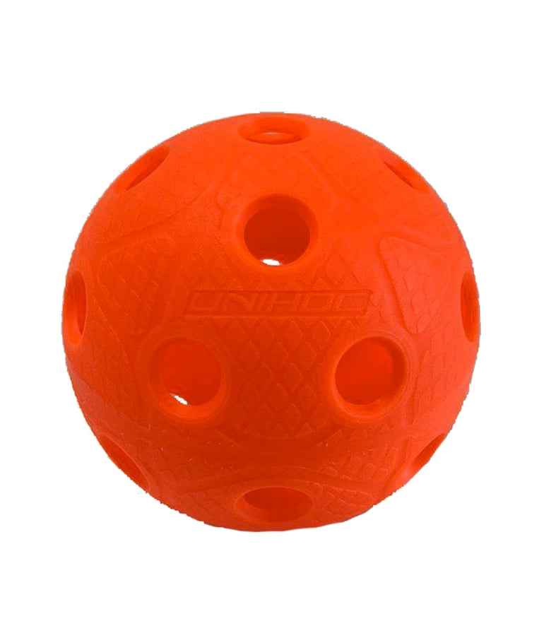 Unihoc Innebandyboll "Dynamic Match Ball WFC" Hot Orange, Orange innebandyboll från Unihoc