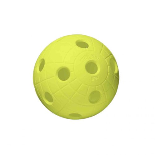 Unihoc Innebandyboll Crater Neon Yellow, Gul innebandyboll från Unihoc